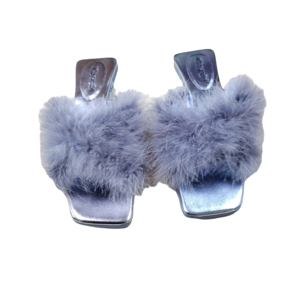 NEW Jeffrey Campbell Sandal turkey Size 9.5 CRUSHONU-2 Metallic Blue - Picture 5 of 6